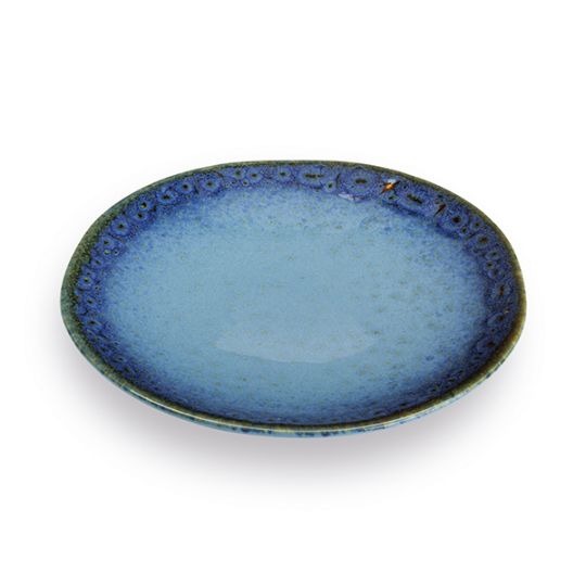 Dezertní talíř TERRE LONTANE 22 cm, modrý - Carlo Giannini