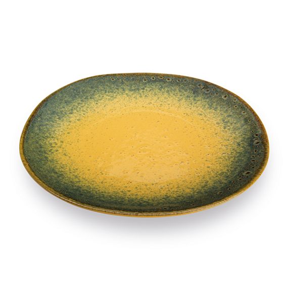 Mělký talíř TERRE LONTANE 27 cm, žlutý - Carlo Giannini