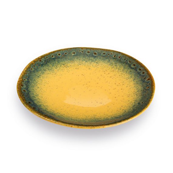 Dezertní talíř TERRE LONTANE 22 cm, žlutý - Carlo Giannini