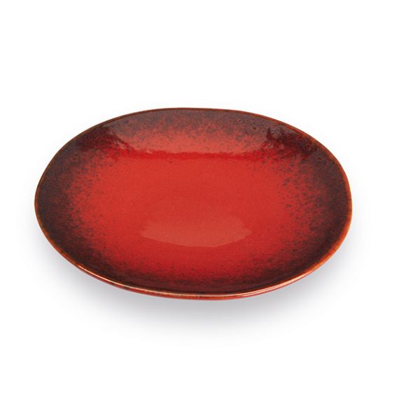 Dezertní talíř TERRE LONTANE 22 cm, červený - Carlo Giannini