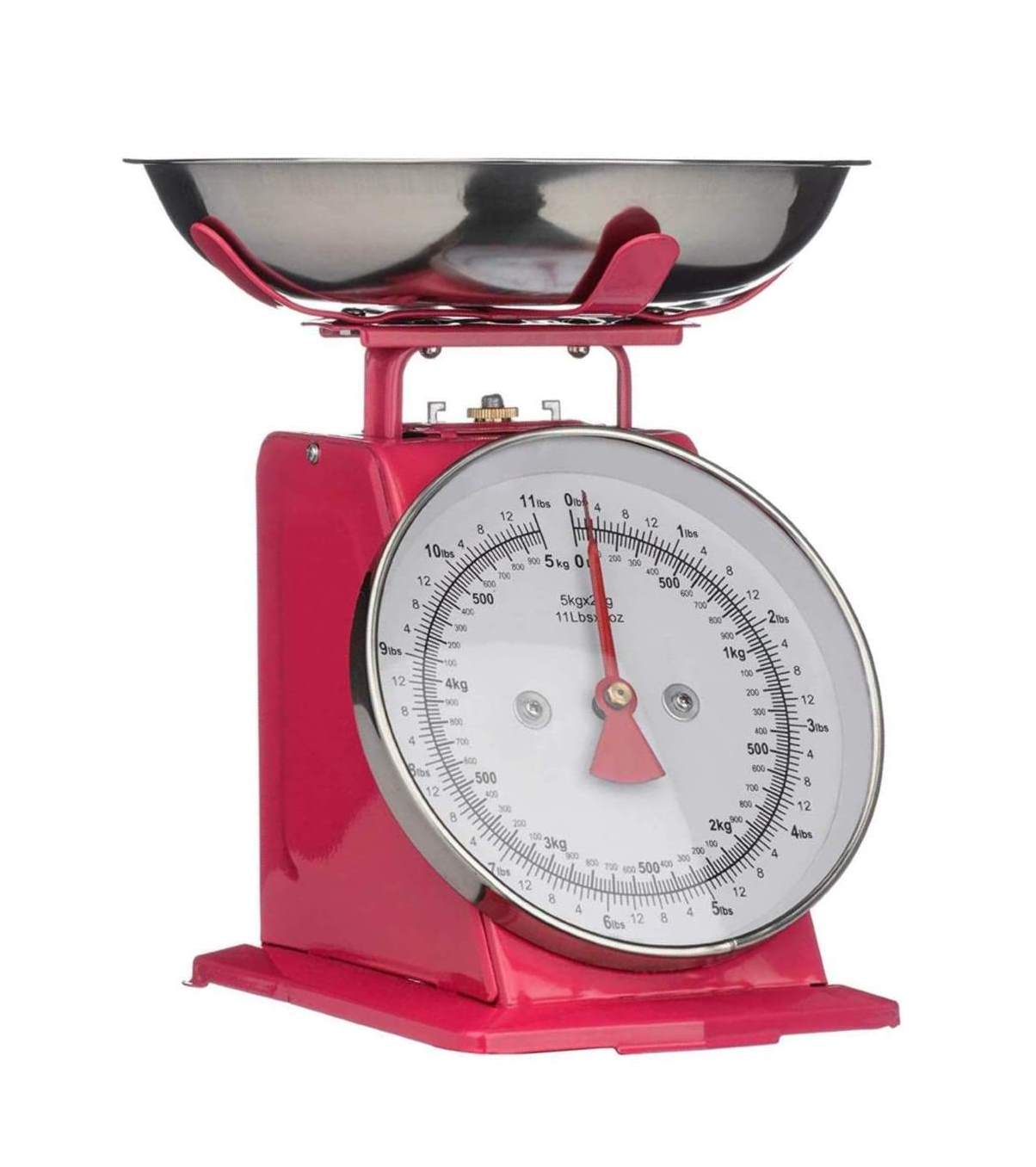 Kuchyňská Retro váha 5 kg růžová - Premier