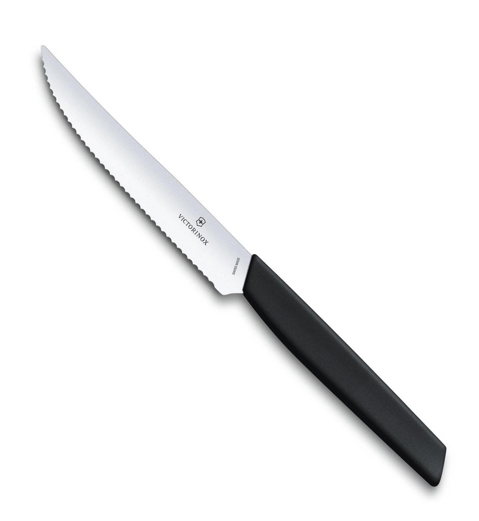 Steakový nůž 12 cm černý SWISS MODERN - Victorinox