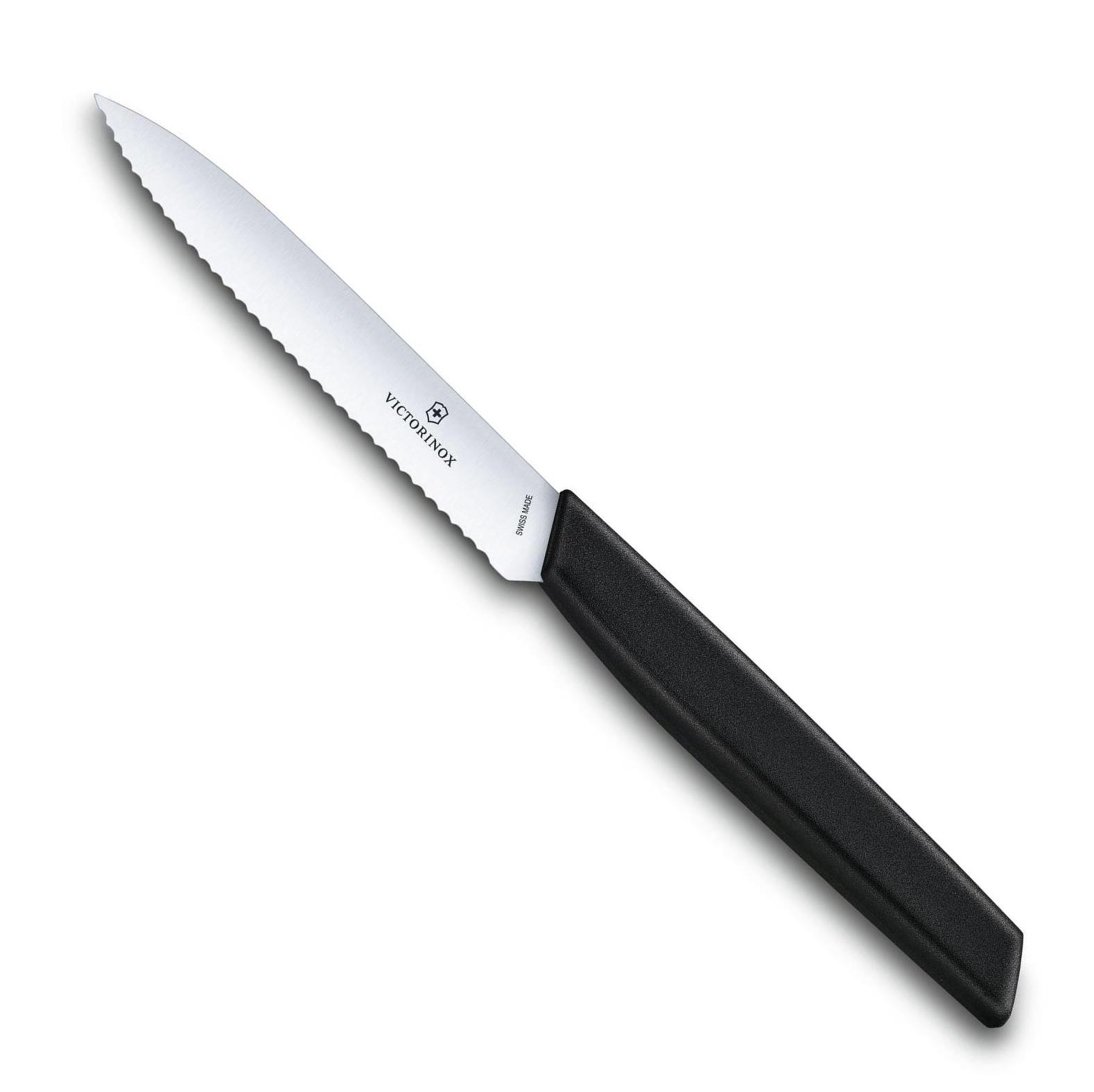 Nůž na zeleninu SWISS MODERN 10 cm černý - Victorinox