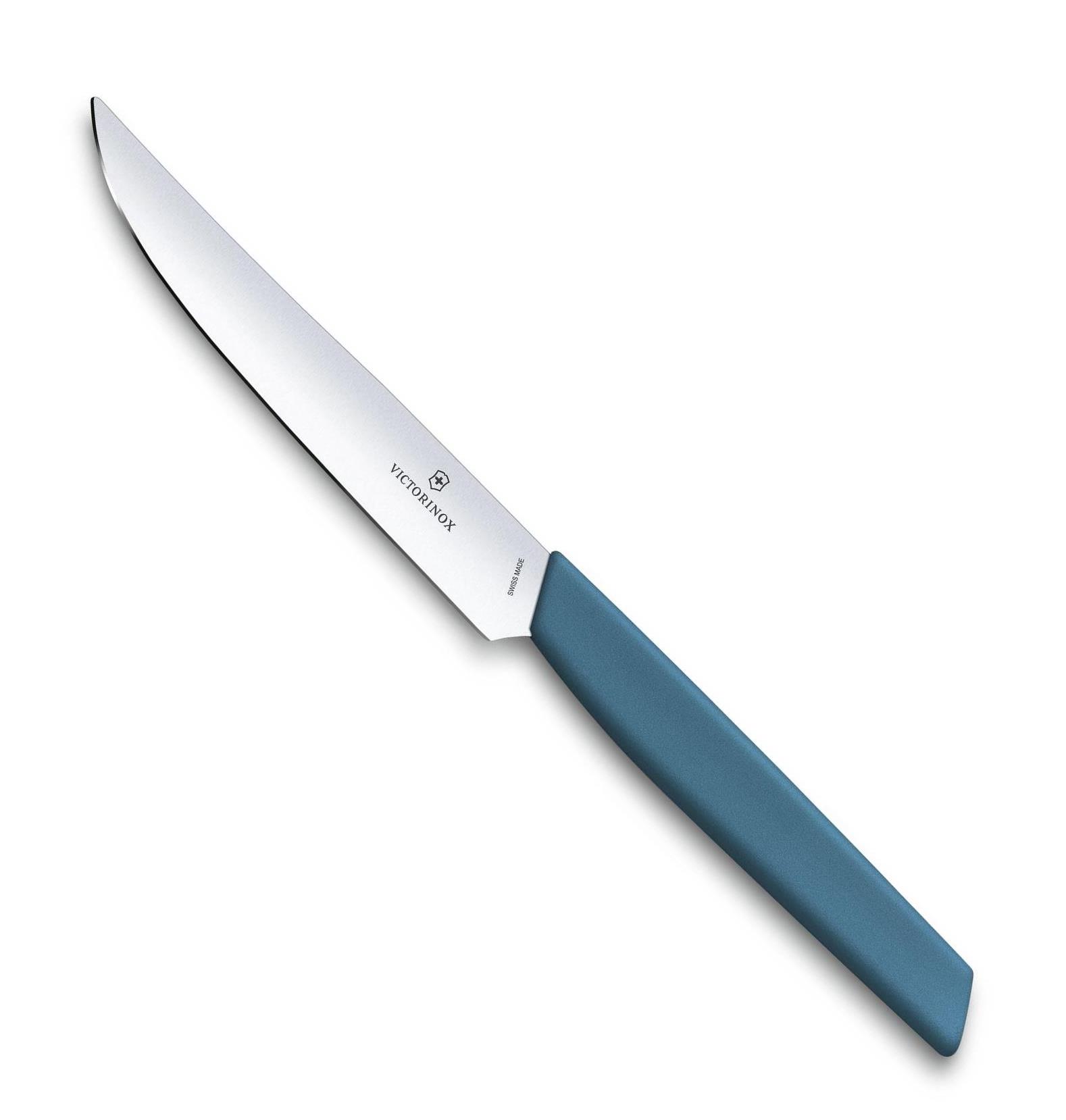 Steakový nůž 12 cm modrý SWISS MODERN - Victorinox