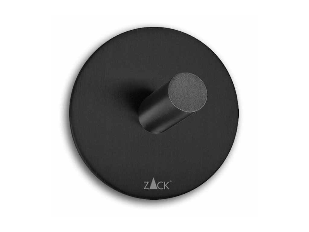 Samolepící háček na ručník DUPLO 5,5 cm, černý - ZACK