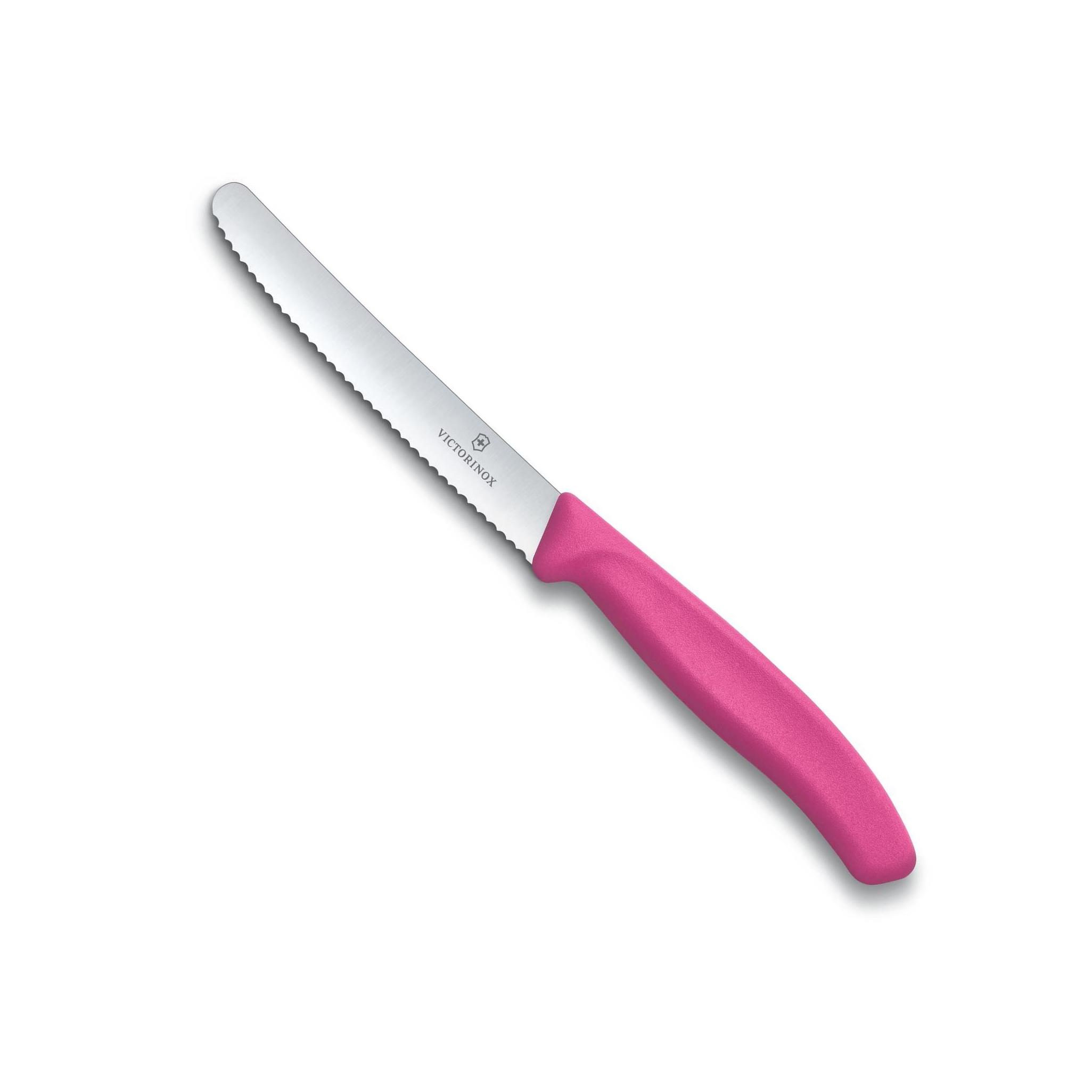 Nůž na rajčata zoubkovaný SWISS CLASSIC 11 cm růžový - Victorinox