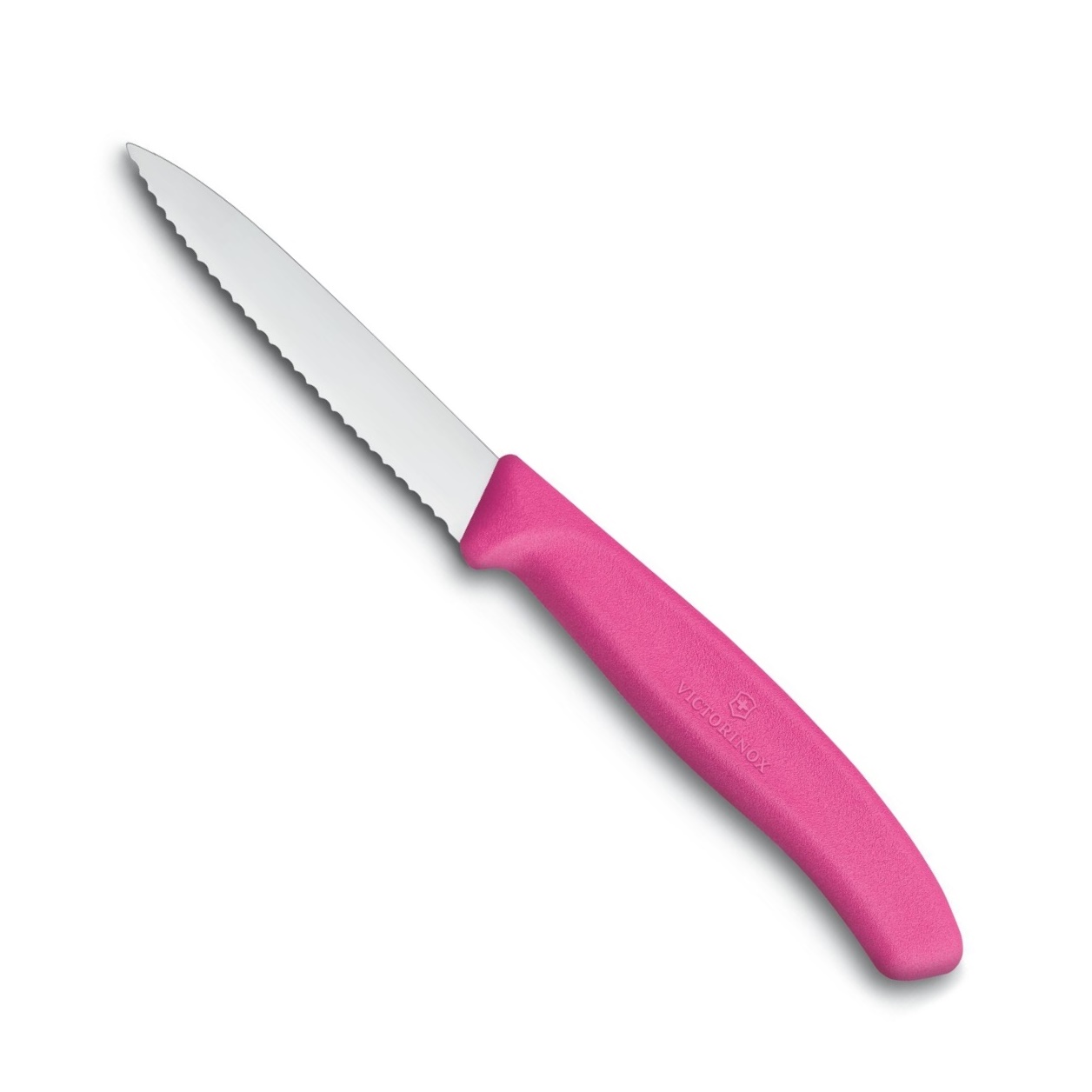 Nůž na zeleninu zoubkovaný SWISS CLASSIC, růžový 8 cm - Victorinox