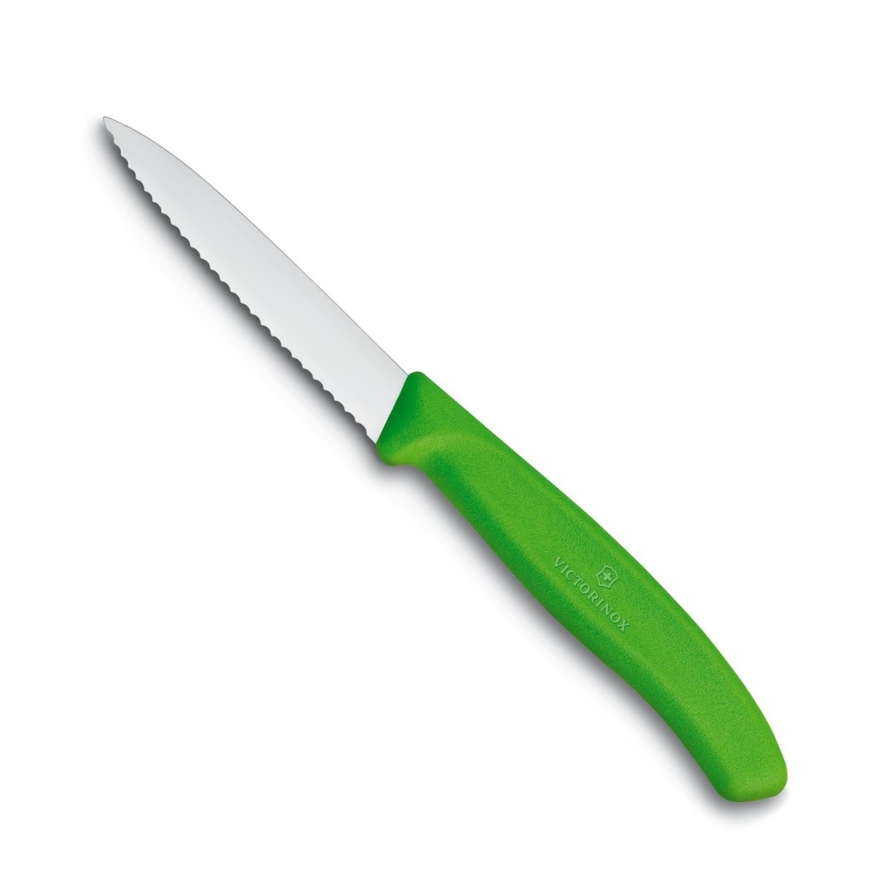 Nůž na zeleninu zoubkovaný SWISS CLASSIC, zelený 8 cm - Victorinox