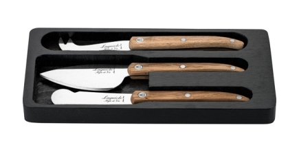 Sada nožů na sýr Laguiole Innovation 3 ks dubová - LAGUIOLE Style de Vie