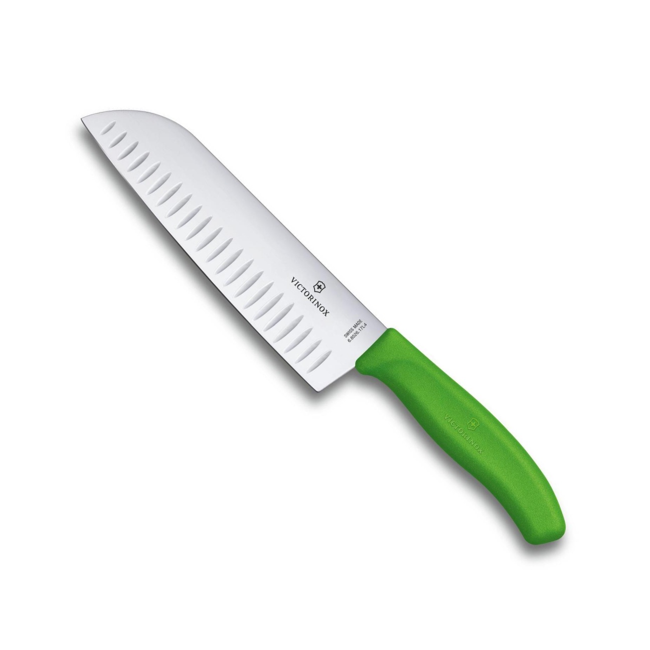 Japonský Nůž Santoku s výbrusy SWISS CLASSIC 17 cm zelený - Victorinox