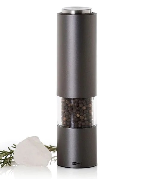 Elektrický mlýnek na pepř či sůl eMill, CeraCut, tmavě šedý 21,5 cm - AdHoc