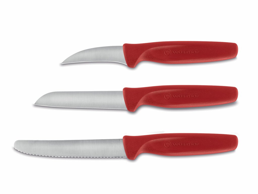 Sada kuchyňských nožů červená 3 ks CREATE COLLECTION - Wüsthof Dreizack Solingen