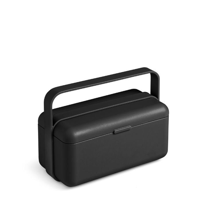 Box na oběd Bauletto Carbon Black S, černý - BLIMPLUS