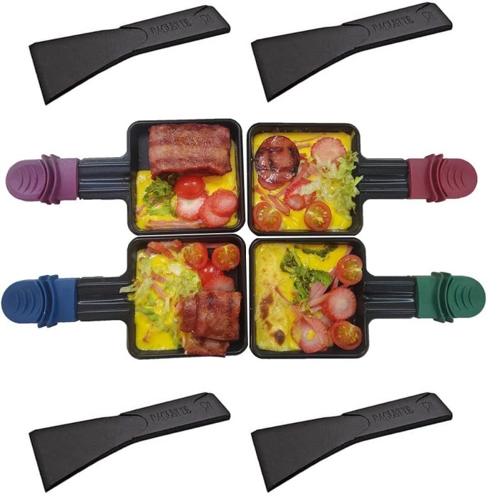 Raclette lopatka 4 ks barevné - QcuGvy