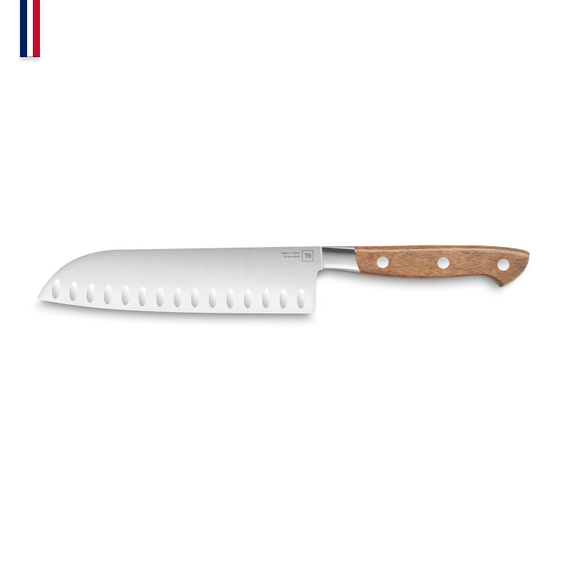 Santoku nůž GEORGES WALNUT 19 cm - TB France