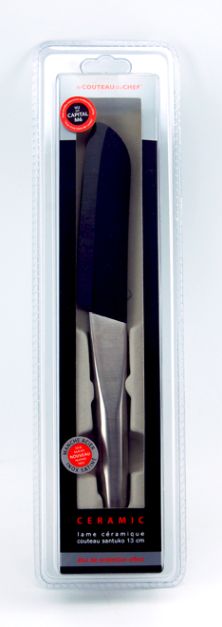 Keramický nůž Santoku TRANSITION CERAMIQUE 13 cm, černý - TB France