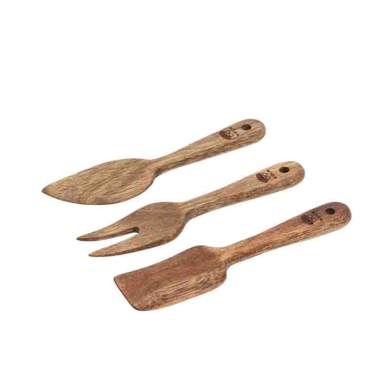 3dílná sada dřevěných nožů na sýr - HOLM