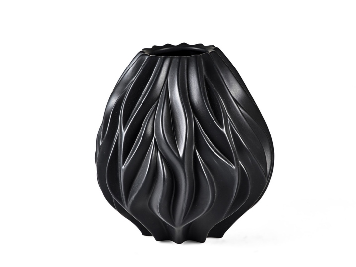 Porcelánová váza Flame 23 cm Black - MORSØ