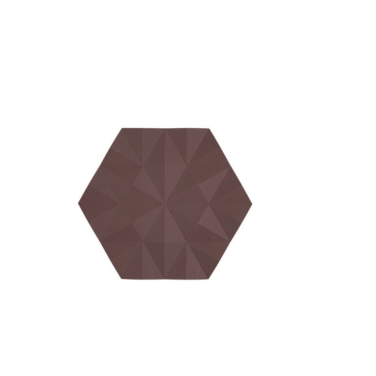 Silikonová podložka pod horké ORI Chocolate Facet, čokoládová - ZONE DEMMARK