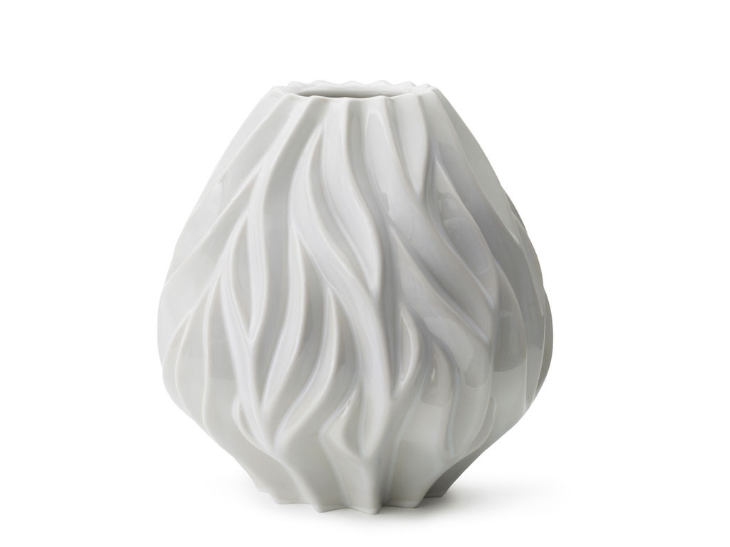 Porcelánová váza Flame 23 cm White - MORSØ