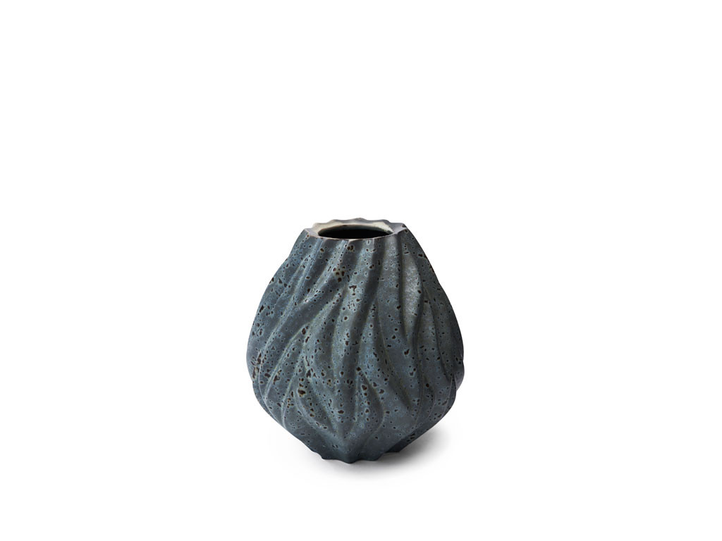 Porcelánová váza Flame 15 cm Grey - MORSØ