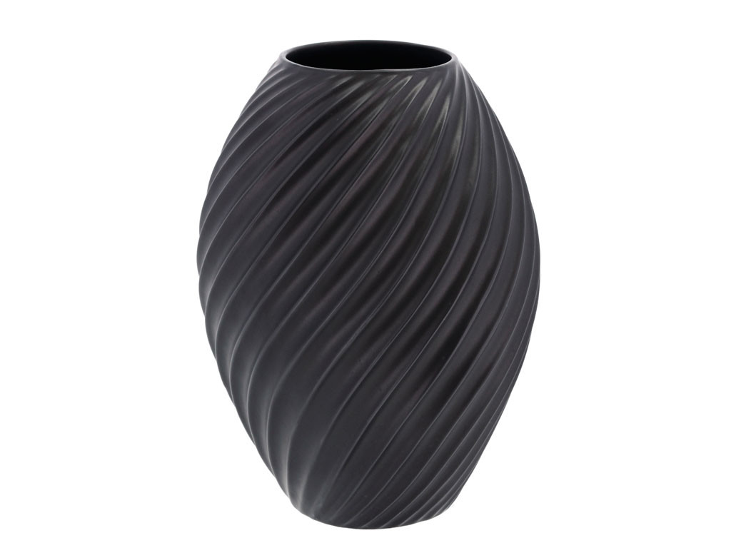 Porcelánová váza River Black, 26 cm - MORSØ
