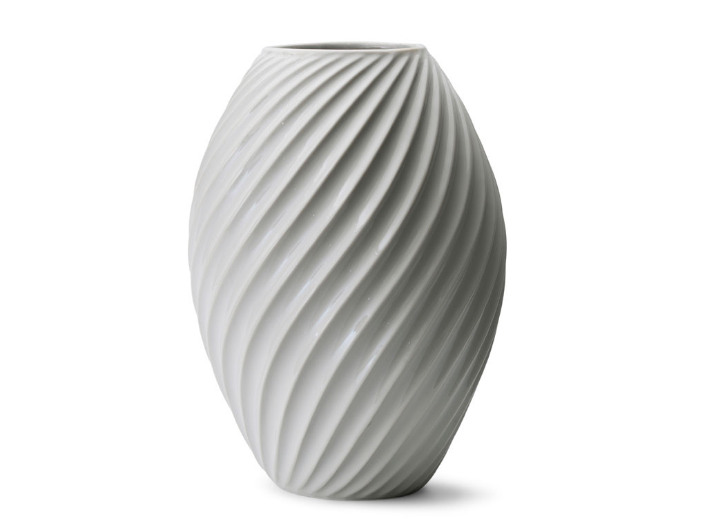 Porcelánová váza River White, 26 cm - MORSØ