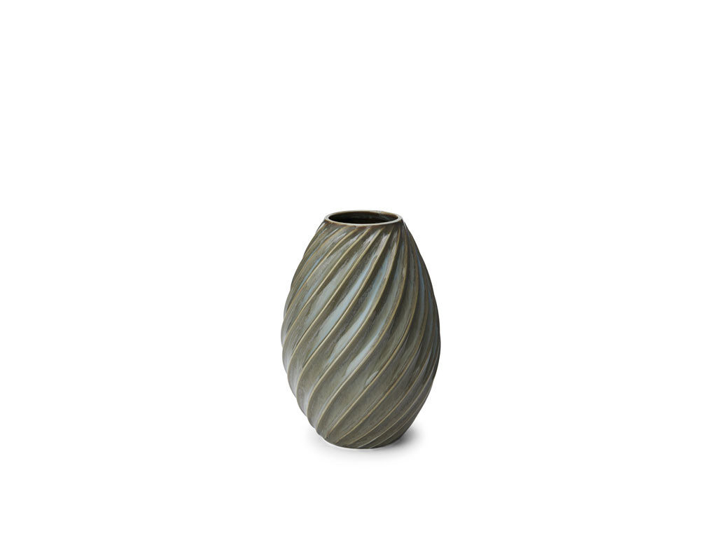 Porcelánová váza River Grey, 16 cm - MORSØ