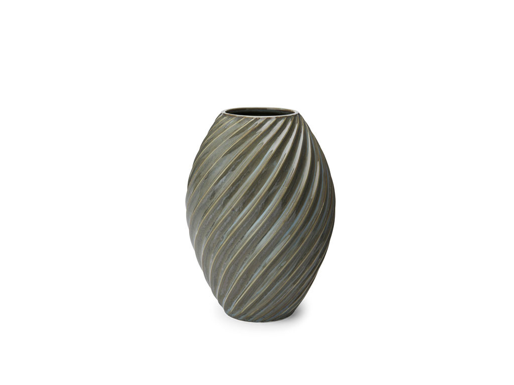 Porcelánová váza River Grey, 21 cm - MORSØ