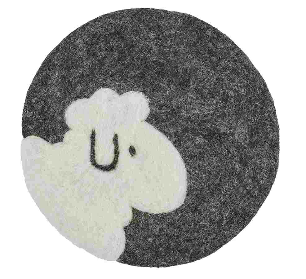 Podložka LANA SHEEP černá, ovčí vlna - Cilio