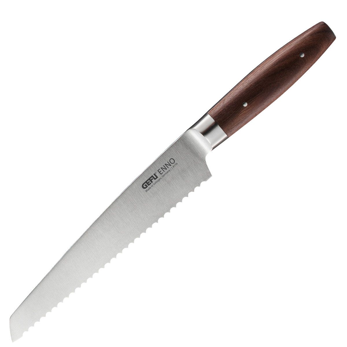 Nůž na chléb ENNO, 21 cm, ořechové dřevo - GEFU Solingen