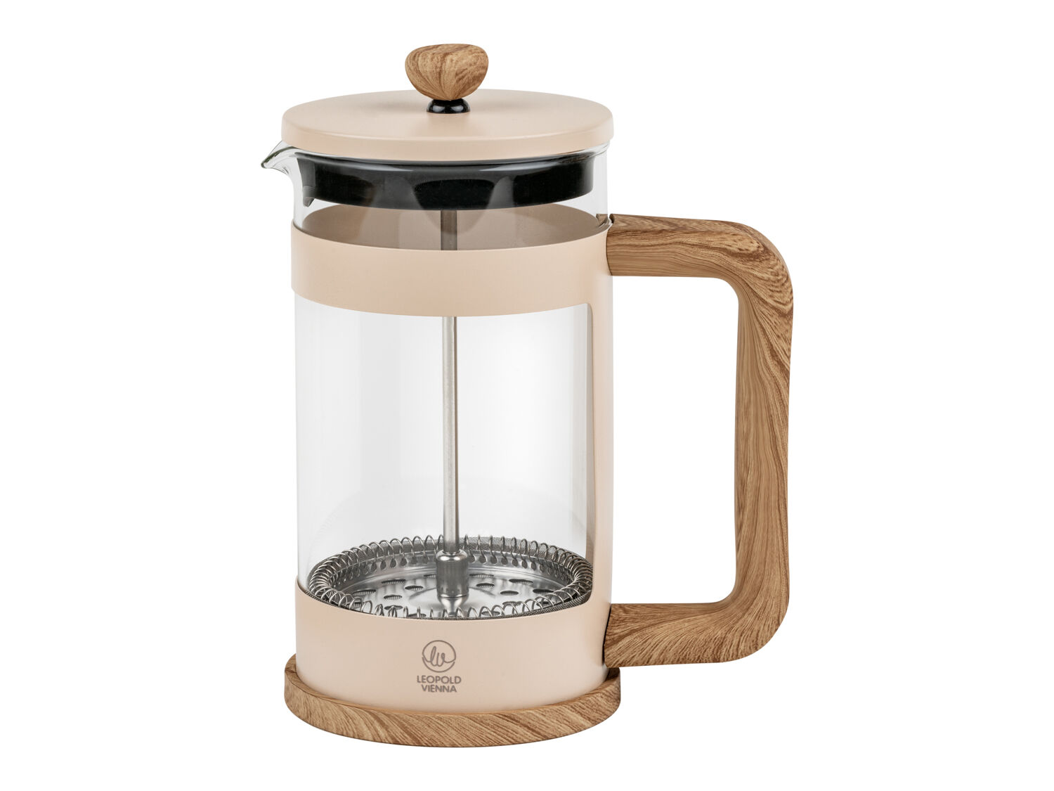 French Press Franca 600ml Sand - LEOPOLD VIENNA