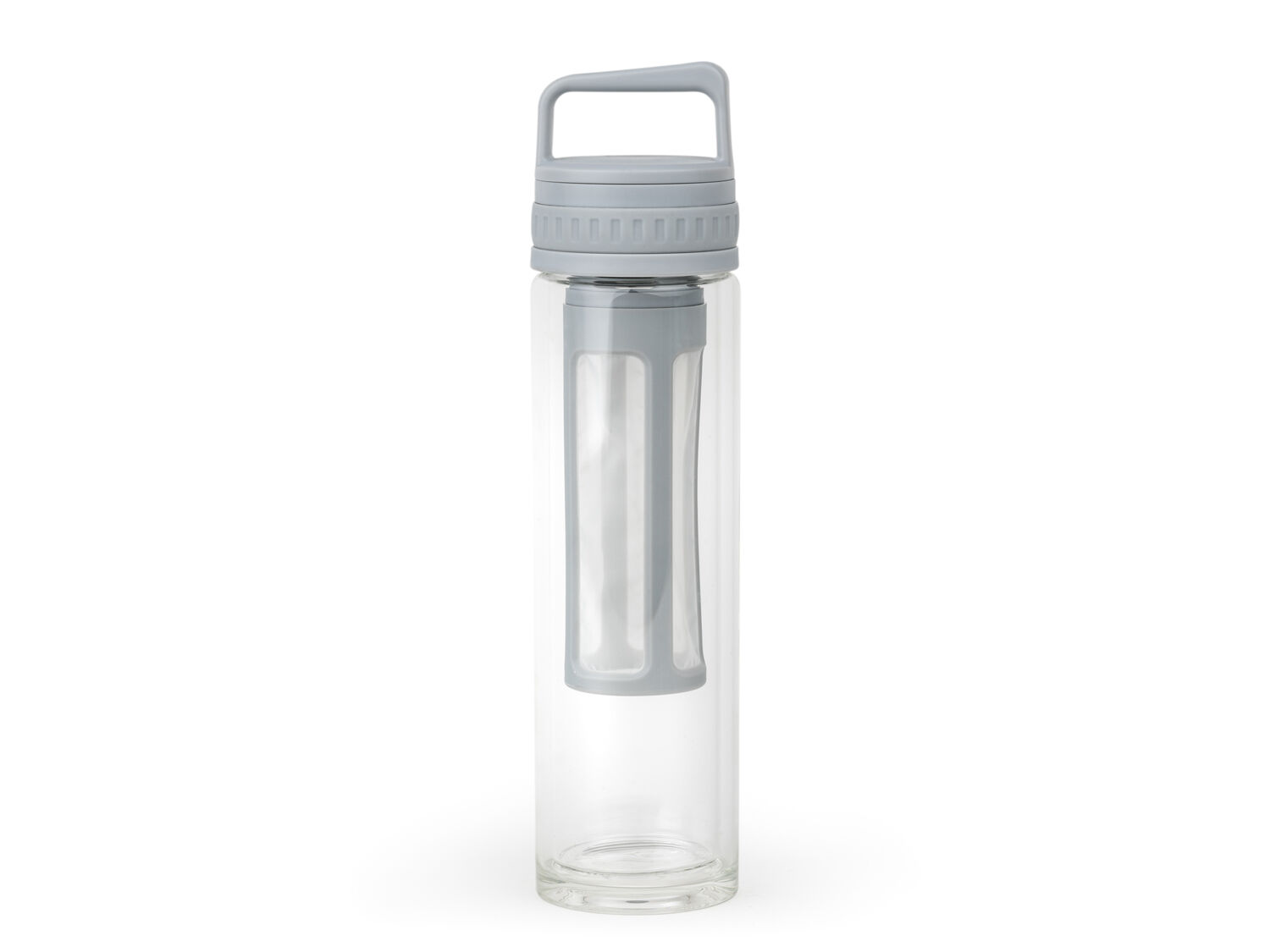 Dvostěnná skleněná termoláhev na přípravu Cold Brew Moshi Grey 400ml - LEOPOLD VIENNA