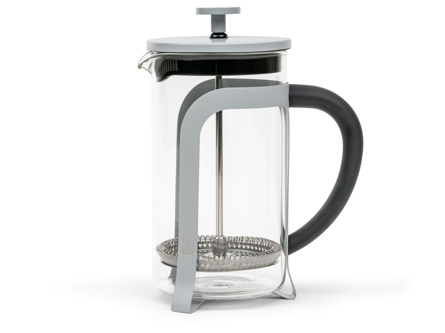 French Press Moshi Grey, 600 ml - LEOPOLD VIENNA