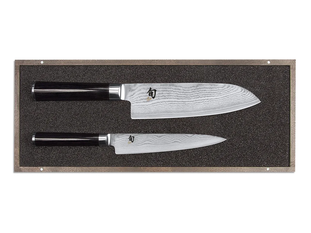 Sada dvou nožů Santoku a Utility Kai SHUN CLASSIC - KAI