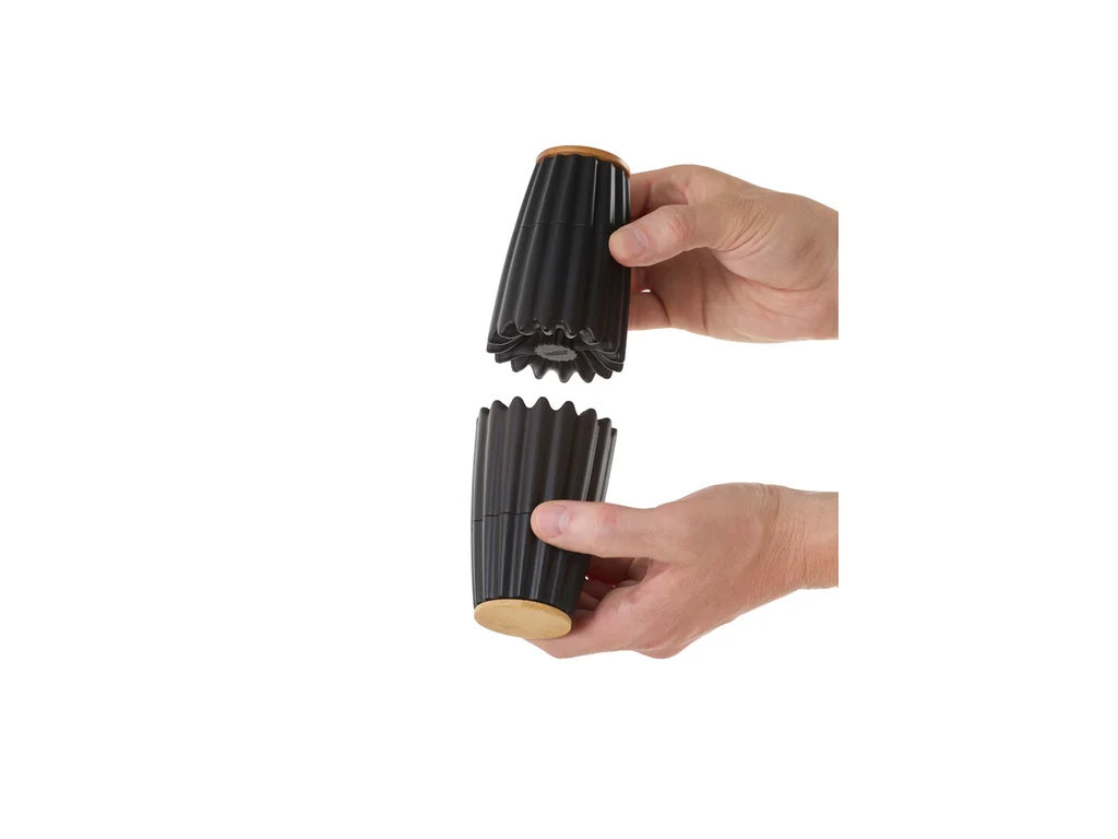 Magnetický mlýnek na sůl a pepř Ad Hoc MagTwo, černý 19,5 cm - AdHoc