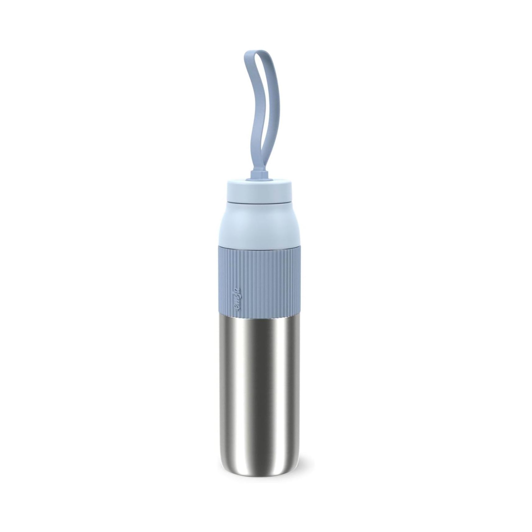 Izolovaná láhev na vodu Twist Bottle, šroubovací uzávěr, modrá - Emsa