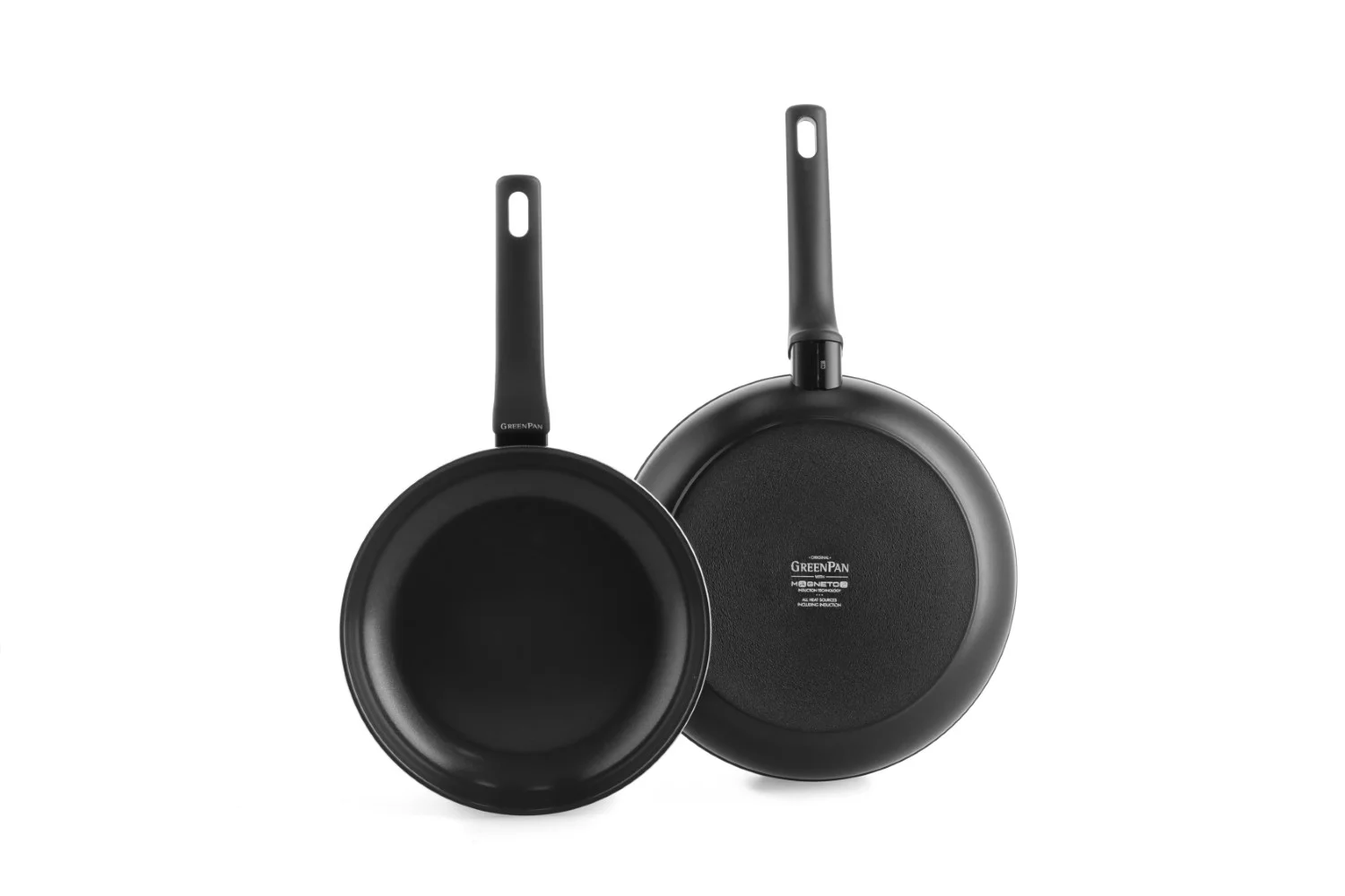 Sada dvou pánví ESSENCE, 24 + 28 cm, černá - GreenPan