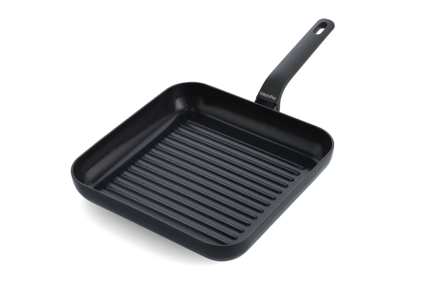 Čtvercová grilovací pánev 28 cm, ESSENCE, černá - GreenPan