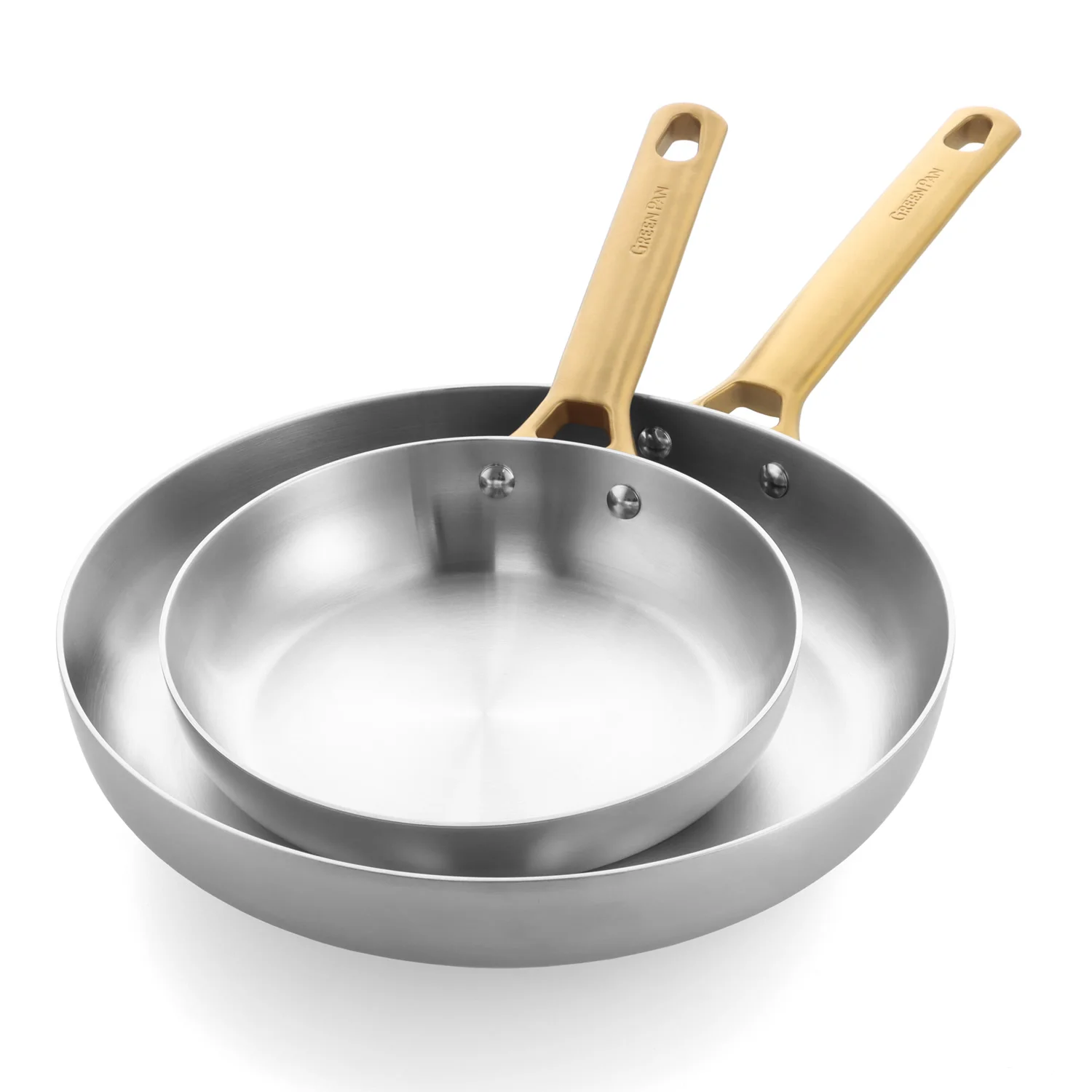 Sada dvou nerezových pánví PADOVA, 20 + 28 cm - GreenPan