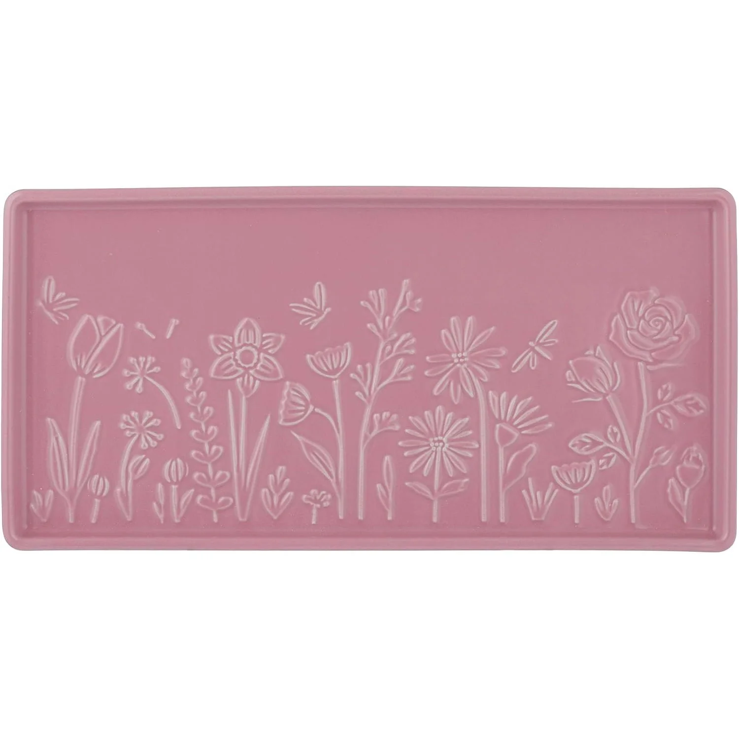 Keramický servírovací tác IN THE MEADOW, růžový 30 x 15 cm - MASON CASH
