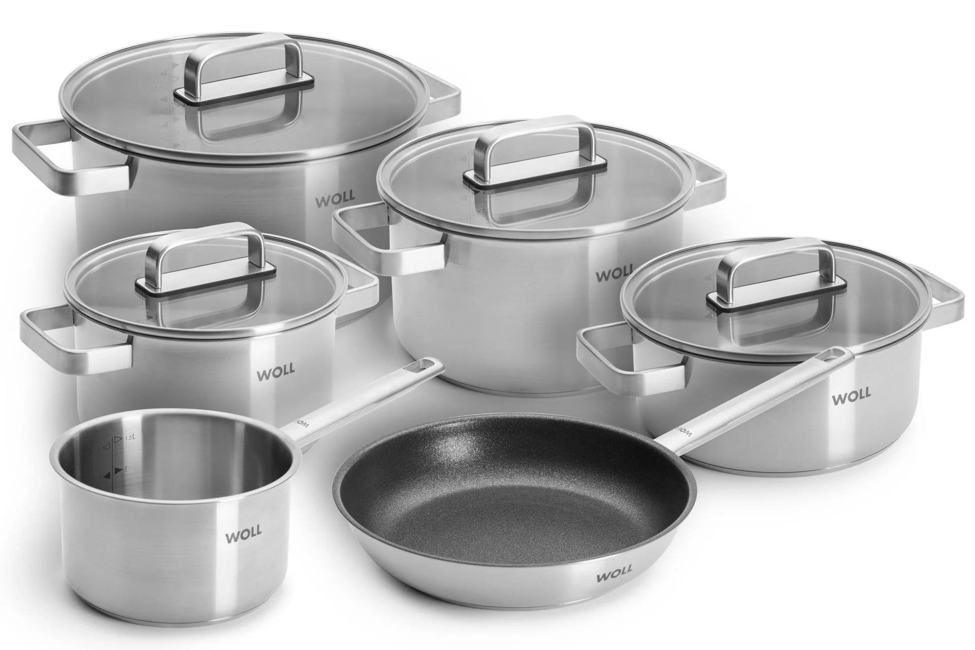 Sada nádobí WOLL Steel 10 ks nerezová - WOLL