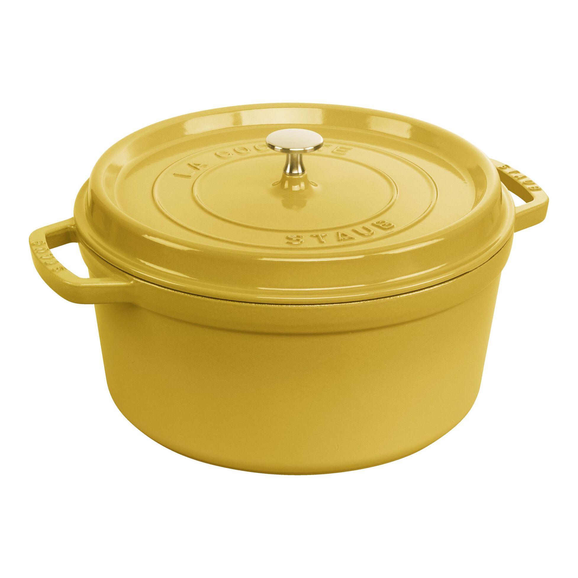 Hrnec s poklicí kulatý 28 cm citronová - STAUB