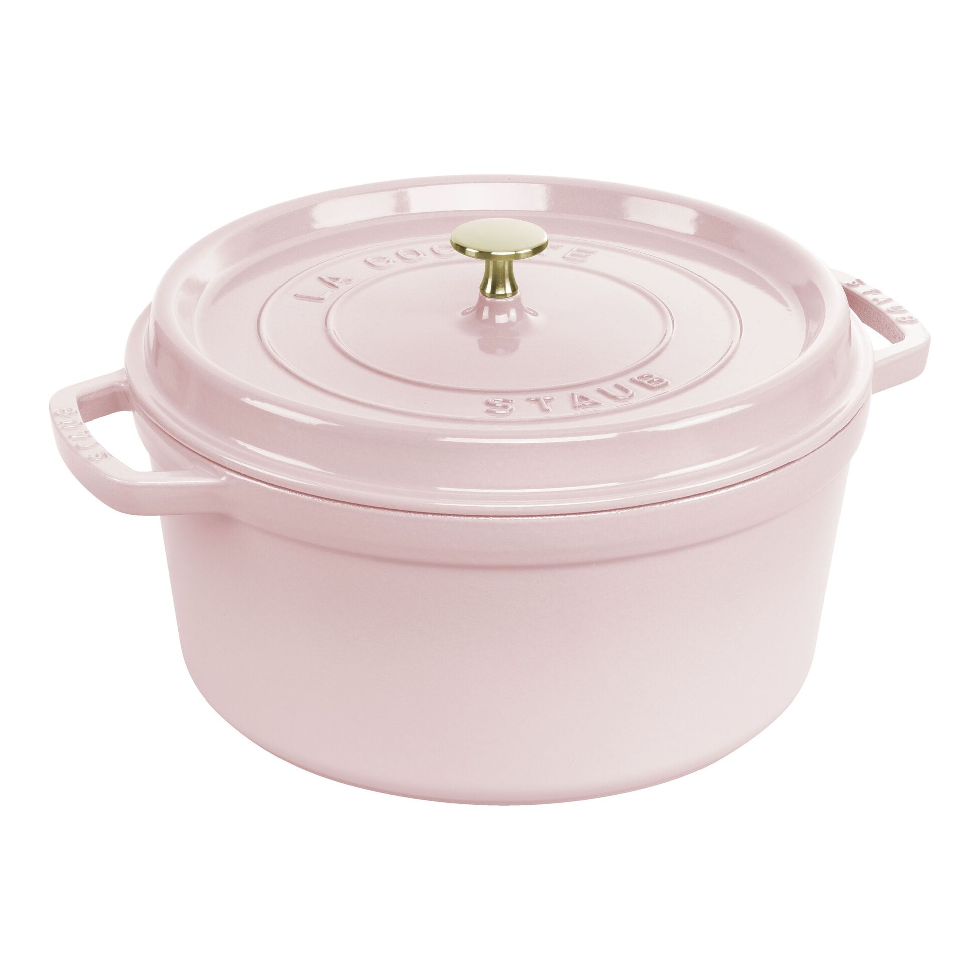 Hrnec s poklicí kulatý 28 cm růžová - STAUB