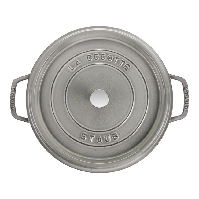 Hrnec s poklicí kulatý 14 cm šedý - STAUB