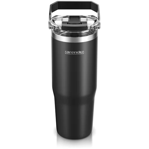 Termohrnek na kávu to go, 900 ml, černý - ARENDO