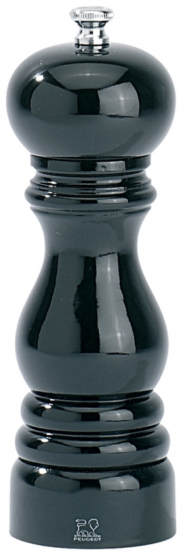 Dřevěný mlýnek na sůl 18 cm černý lesk PARIS - Peugeot