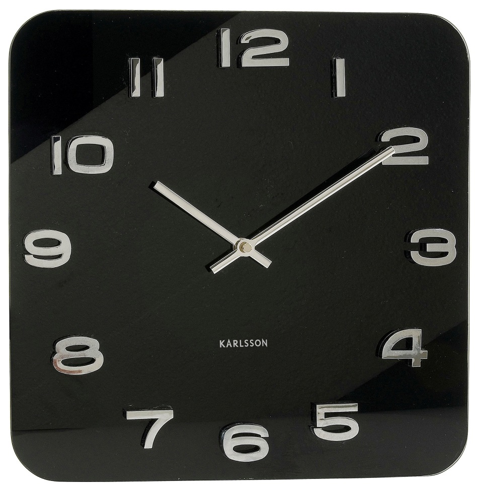 Nástěnné hodiny Vintage black 35 x 35 cm černé - Karlsson