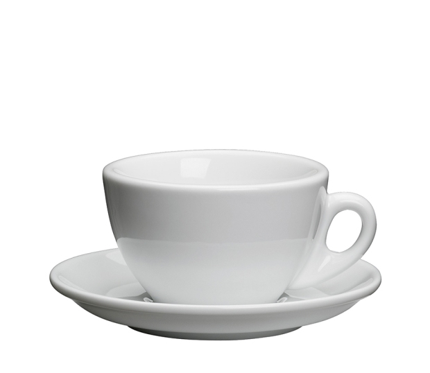 Porcelánový šálek na Cappuccino ROMA bílý 100 ml - Cilio