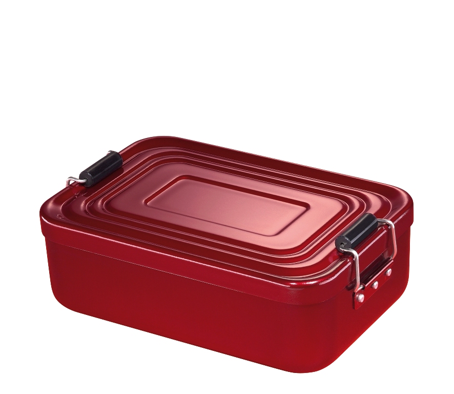 Svačinový box alu červený 5x12x18 cm - Küchenprofi